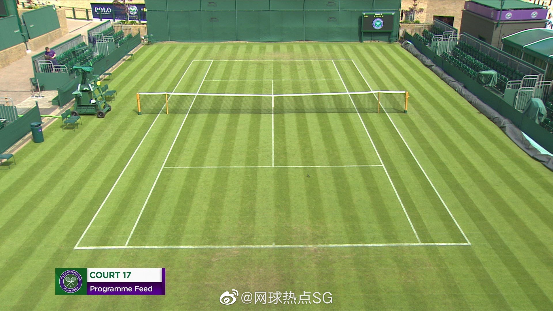 温布尔登网球场!仅从视觉上,你更喜欢草地,红土还是硬地?