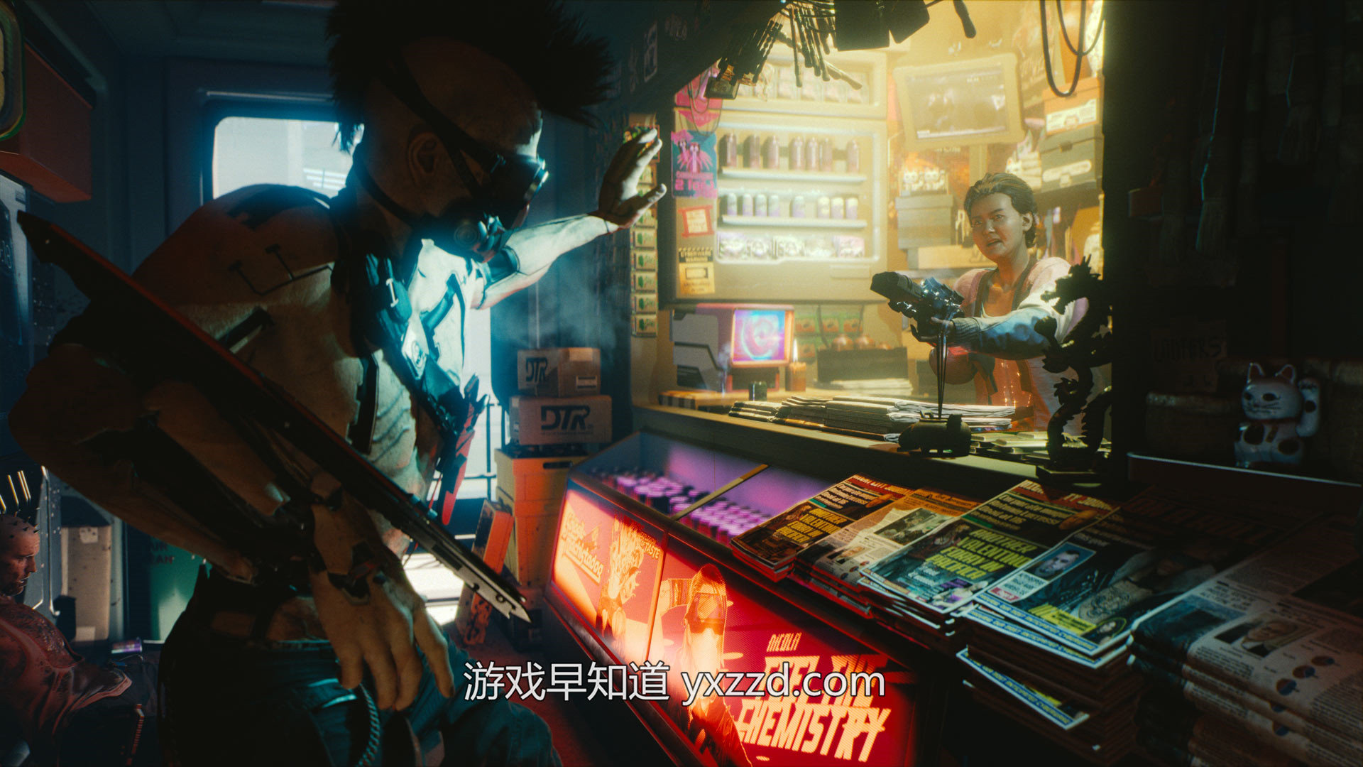 cdprojektred表示主机版赛博朋克2077画面出色