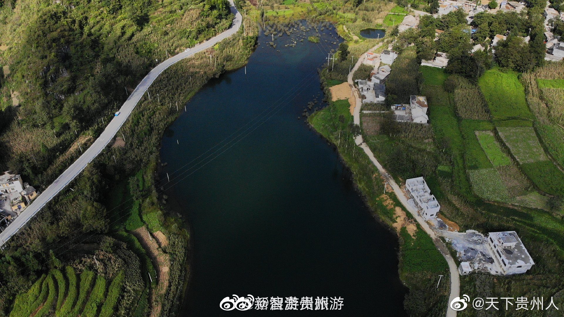 贵州大方农村山谷里水库,宁静的一隅好风光 .@天下贵州人|贵州|好风光|一隅_新浪新闻