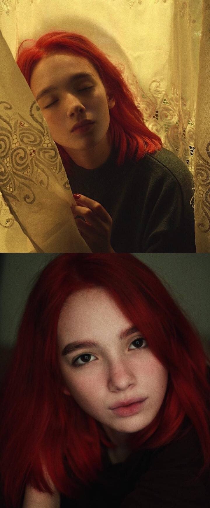 俄罗斯女孩arina kiselyova 果然颜好什么发色都好看