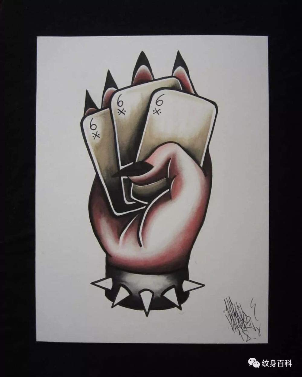 oldschool纹身手稿精选