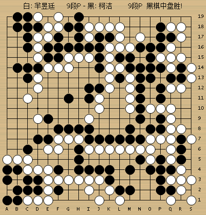 6月10日,围甲第八轮柯洁胜芈昱廷, 杨鼎新胜申旻埈,点击观看动图棋谱