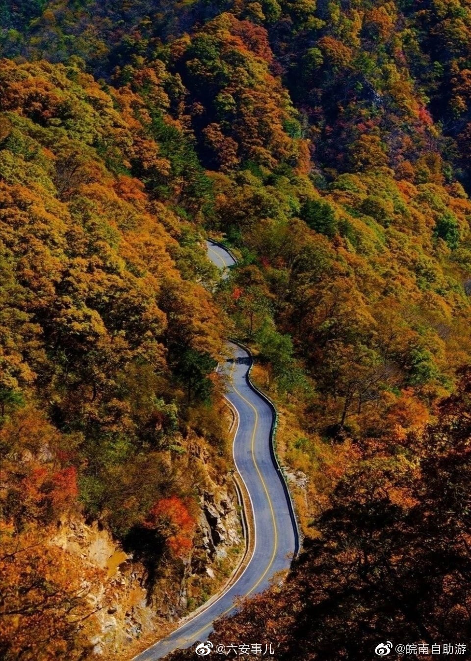 六安市金寨县马丁公路,是内地版的丙察察,号称中国最洋气的公路