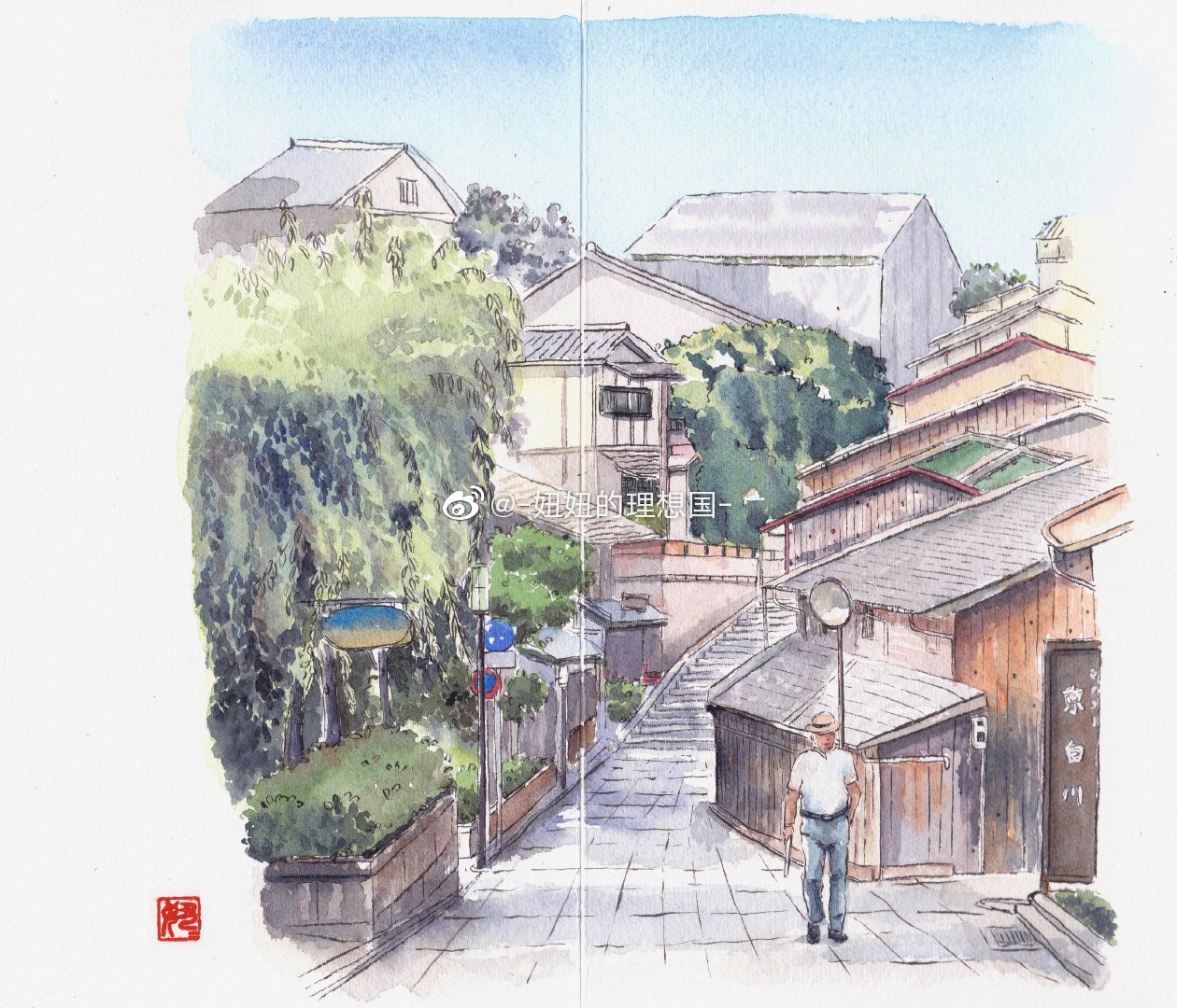 整理一波之前画的日本街景手绘作者