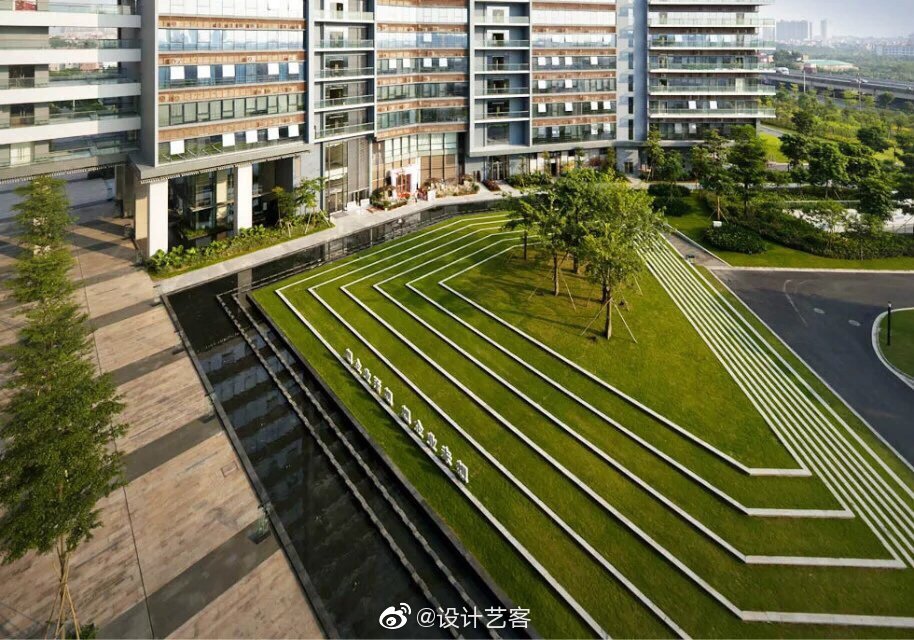 草坡造景,生动而轻松的视觉空间