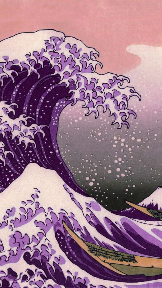 海浪绘画