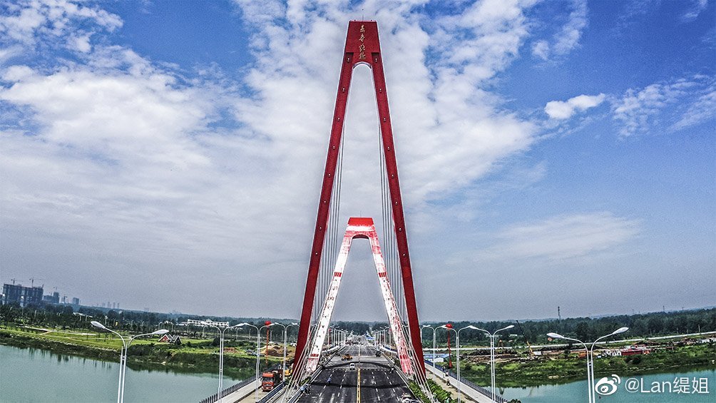 六安寿春路大桥,六安河西淠河上的一座新地标