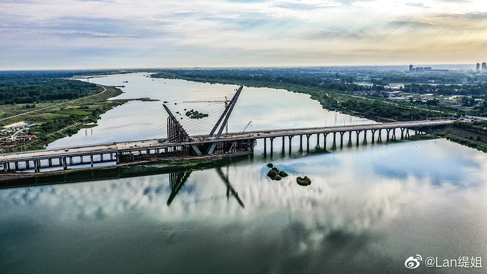 六安寿春路大桥,六安河西淠河上的一座新地标