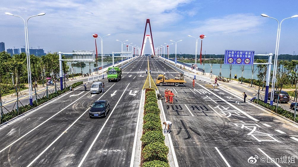 六安寿春路大桥,六安河西淠河上的一座新地标