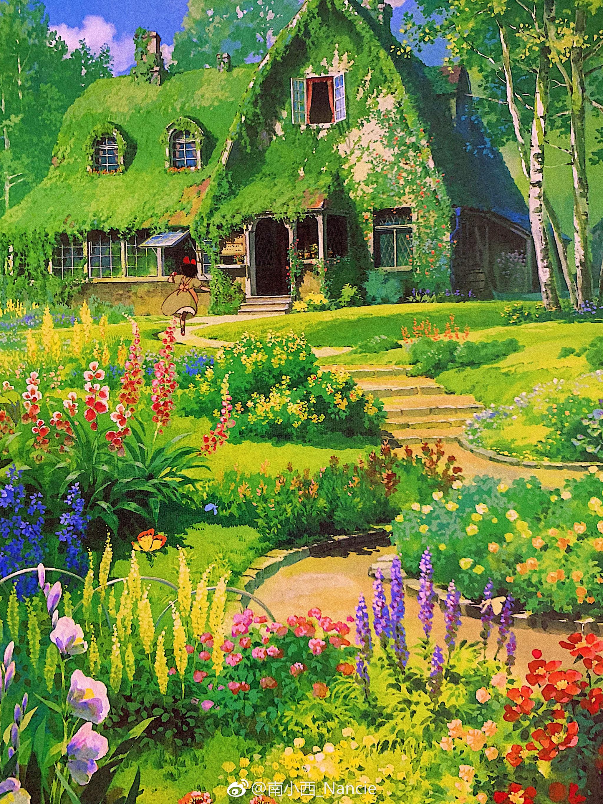 去年收的一本宫崎骏画稿书最近没事的时候窝在沙发上翻翻感觉在看风景