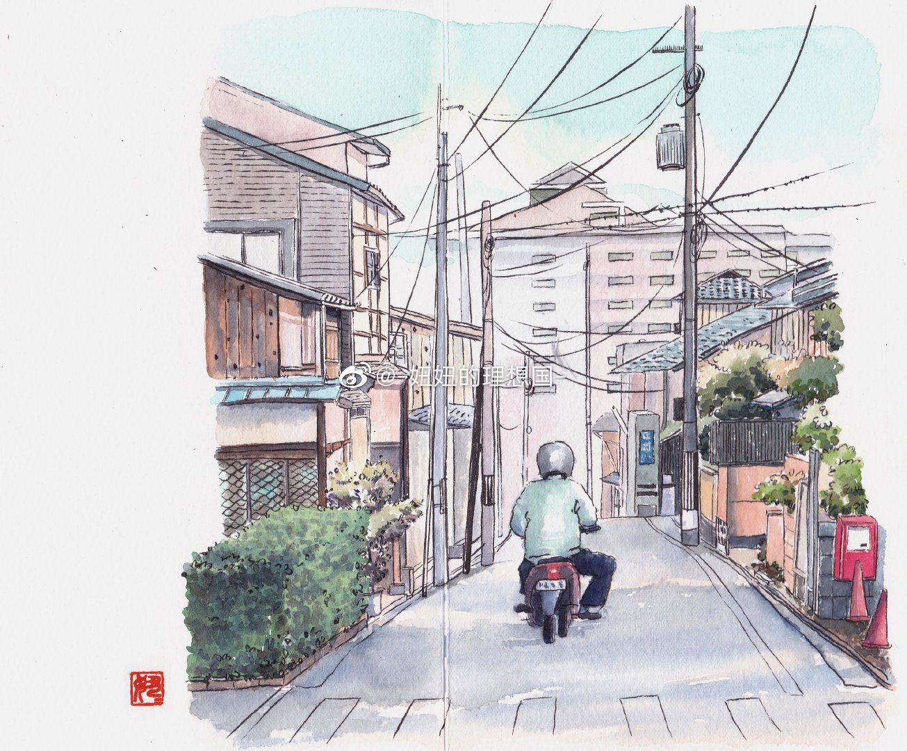 整理一波之前画的日本街景手绘作者