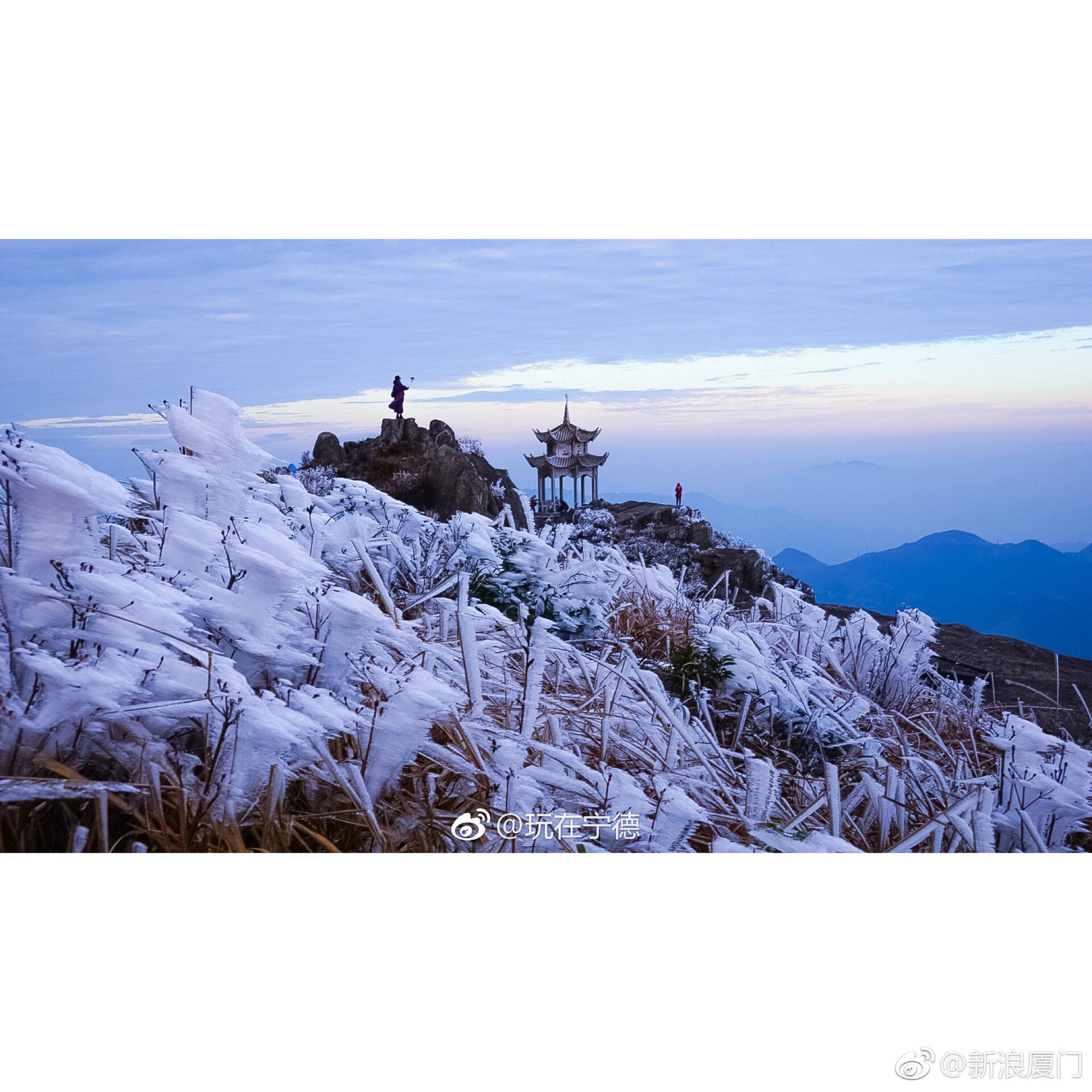 宁德柘荣美如仙境的雾凇奇观,你一定要去看看