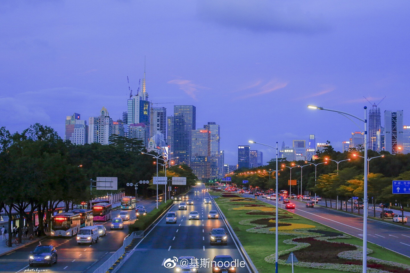 深南大道日落篇2090618中国摄影师联盟深圳身边事霍小兵