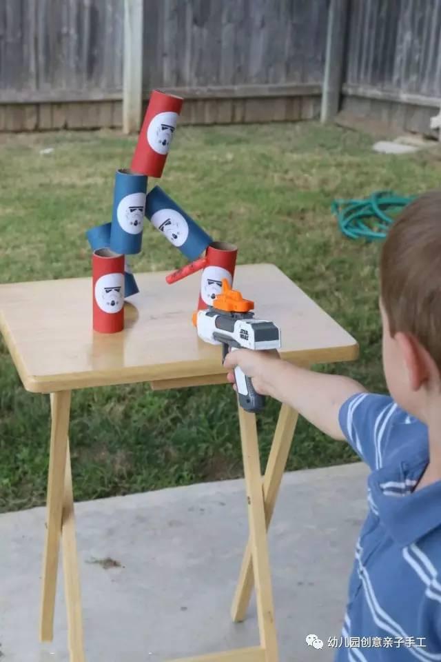 幼儿园亲子手工之玩教具,15种趣味射击游戏玩法,中大班适用!
