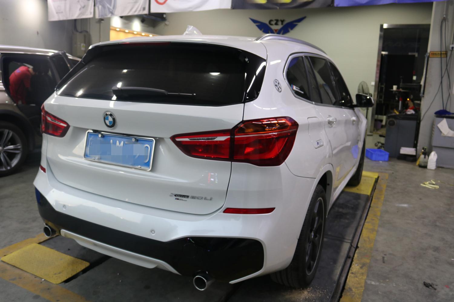 广州宝马x1改装m运动包围前后杠m3方向盘