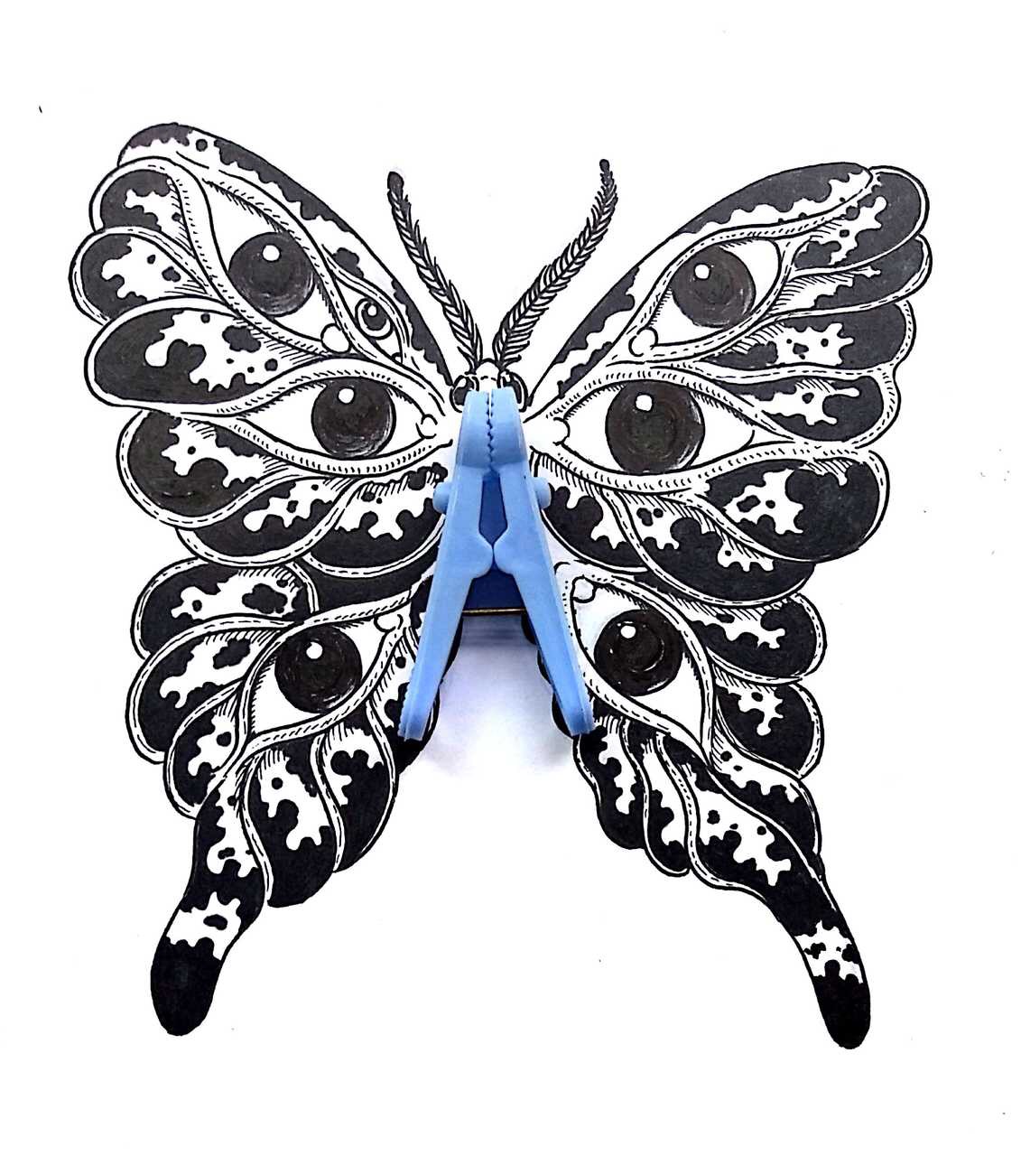 夹子创意画来自作者绿野仙踪wyt脑洞大开