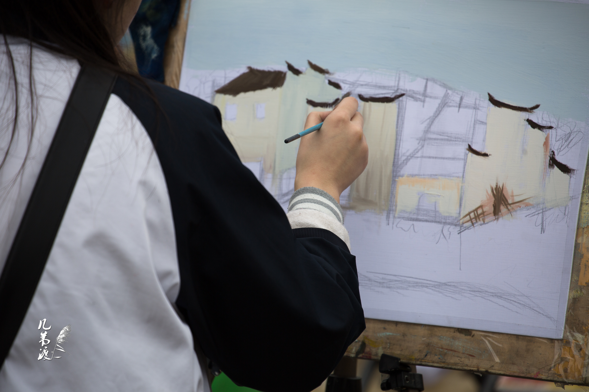 思溪延村(二)  2016/3遇到写生,有的能看懂,有的看不懂.