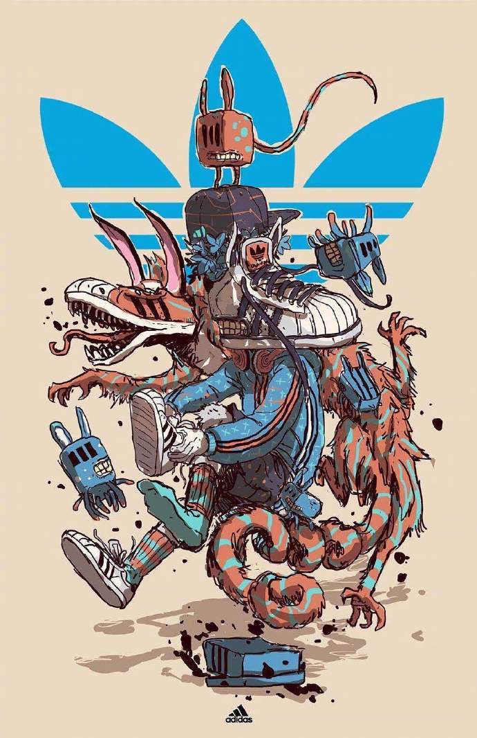 菲律宾插画师joseph luna 关于品牌的潮流拟人化插画