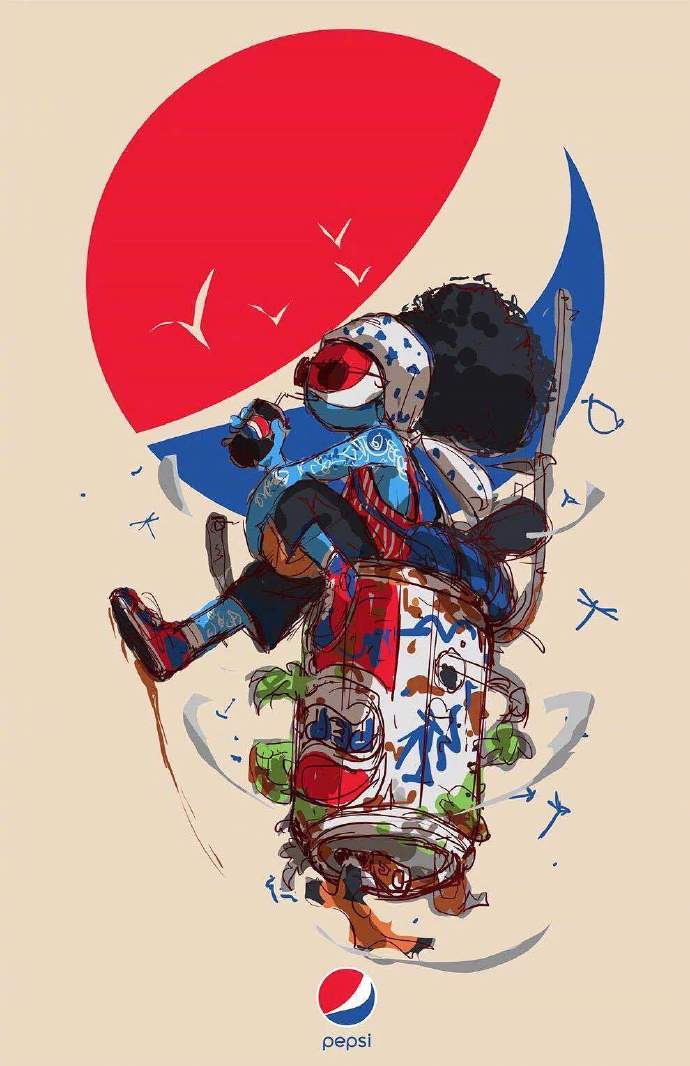 菲律宾插画师joseph luna 关于品牌的潮流拟人化插画