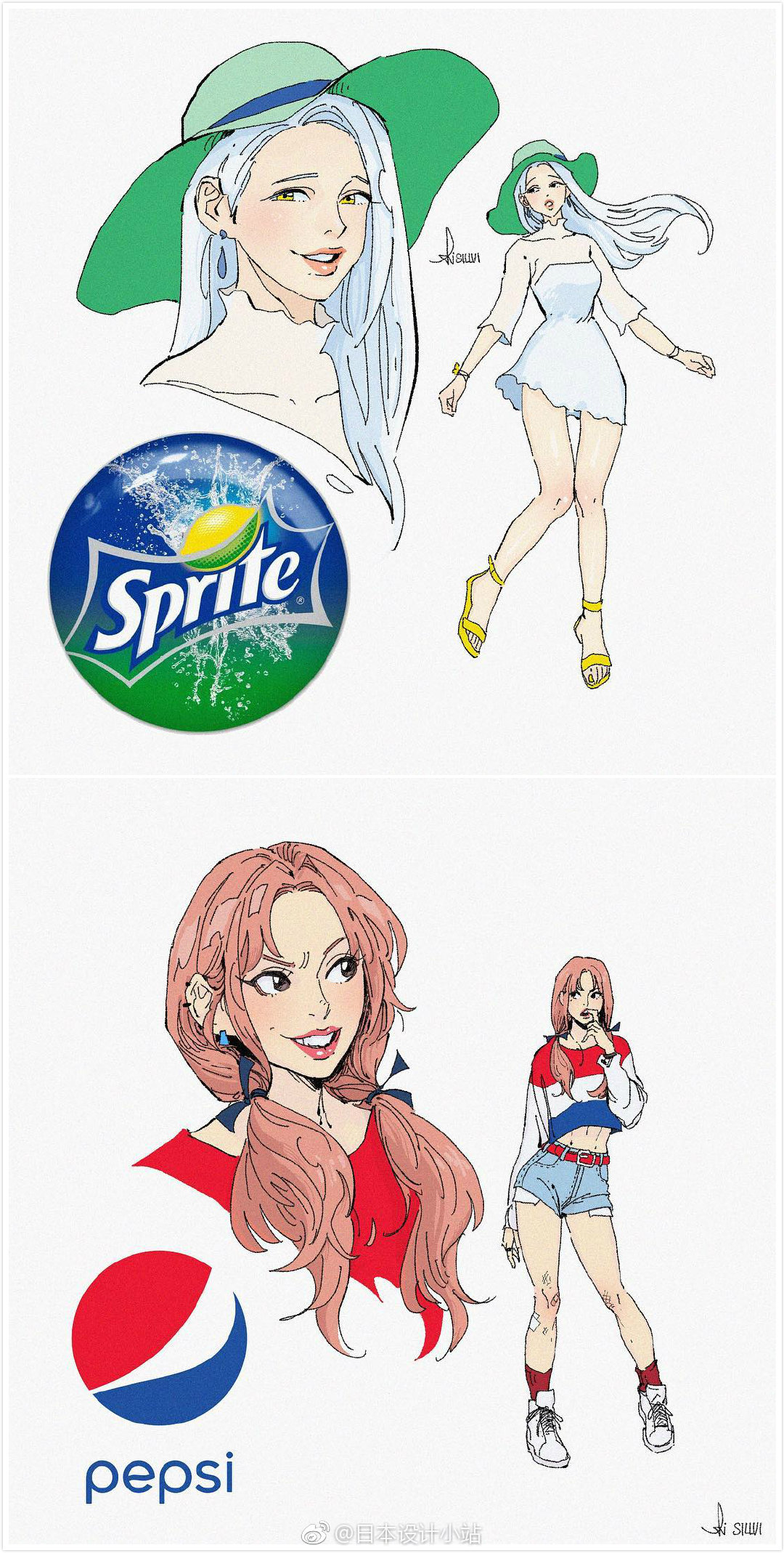 如果汽水拟人化你喜欢哪一款inssillviillustrations