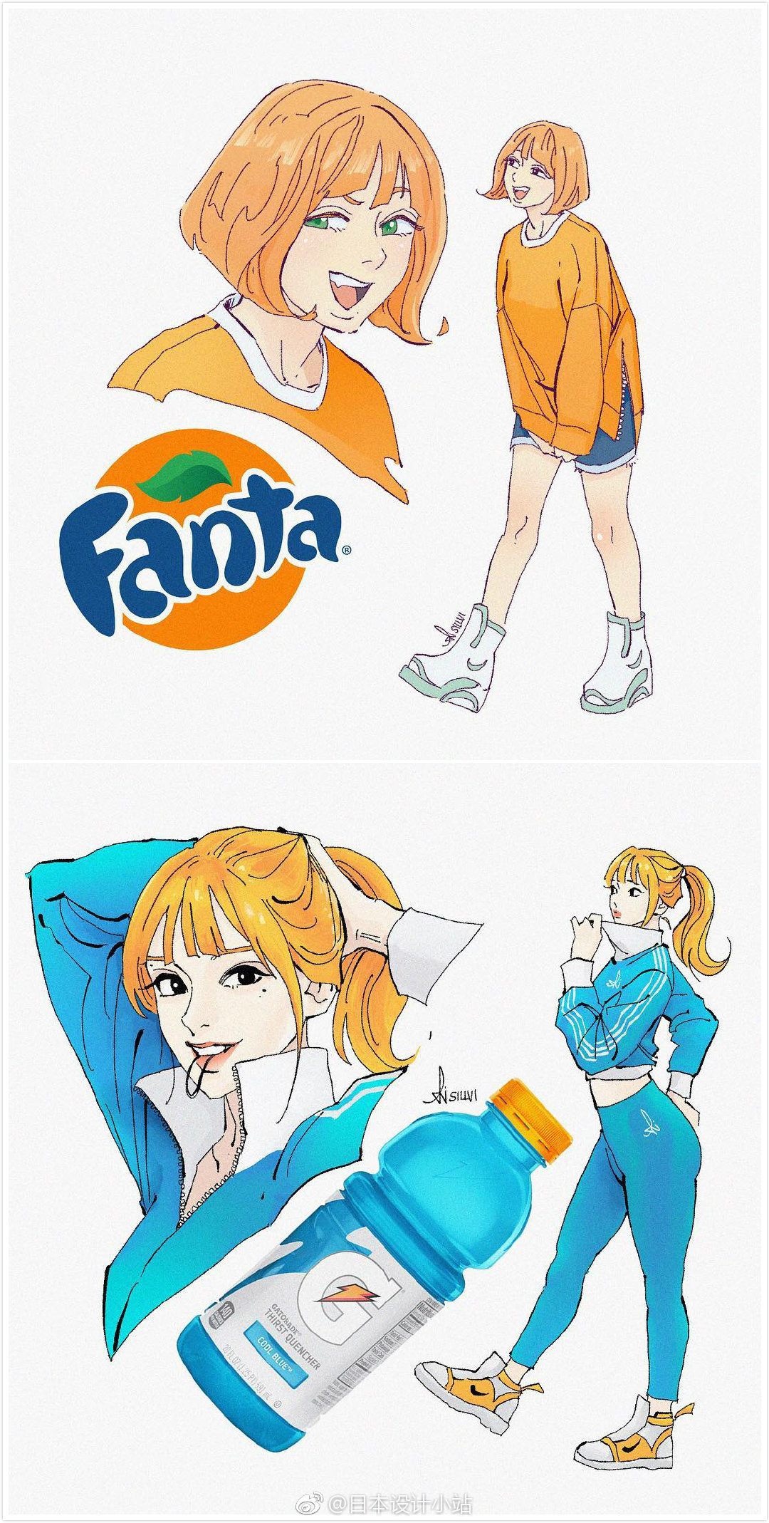 如果汽水拟人化你喜欢哪一款inssillviillustrations