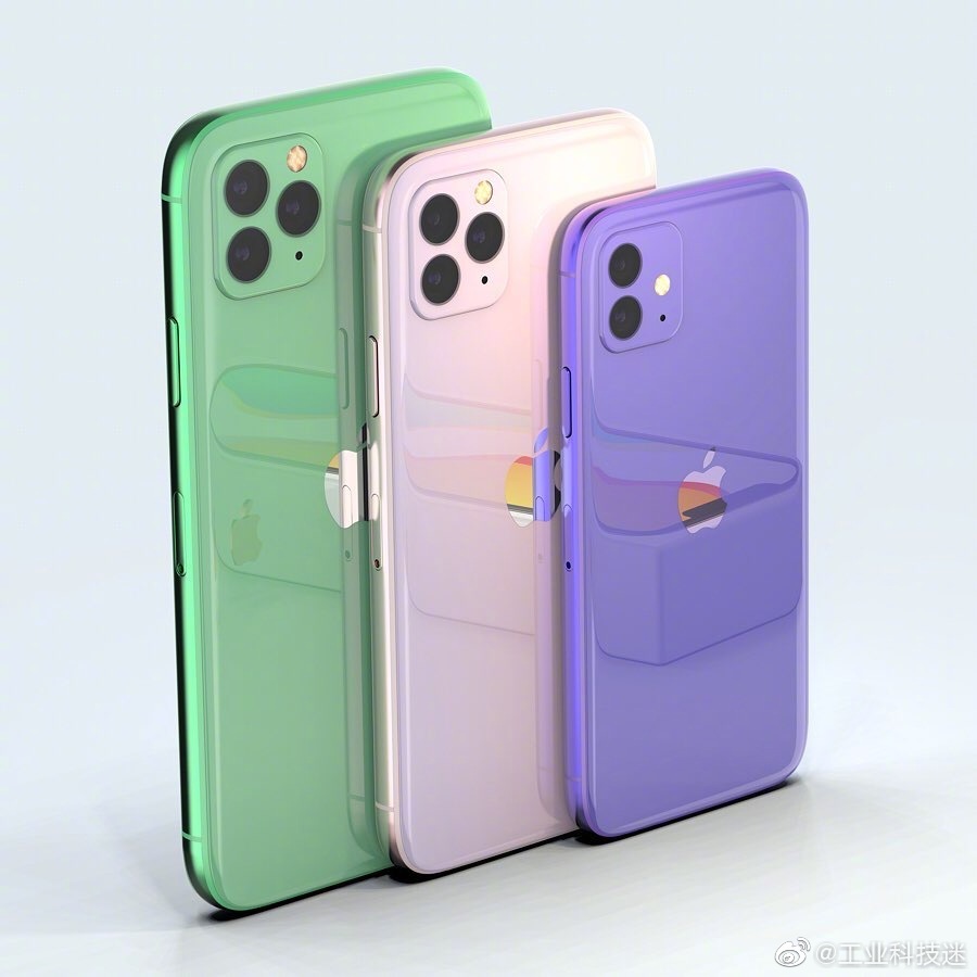 黑 白 黄 薰衣草紫 红和蓝色新款苹果手机iphone 11