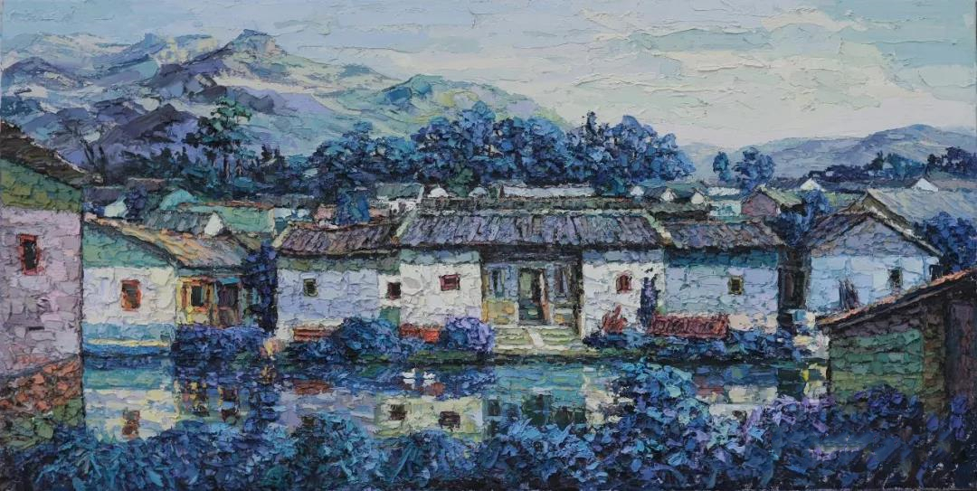 乡土情怀叶若海油画展德胜美术馆