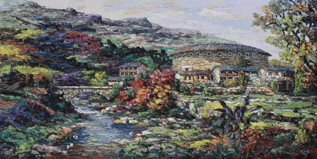 乡土情怀叶若海油画展德胜美术馆