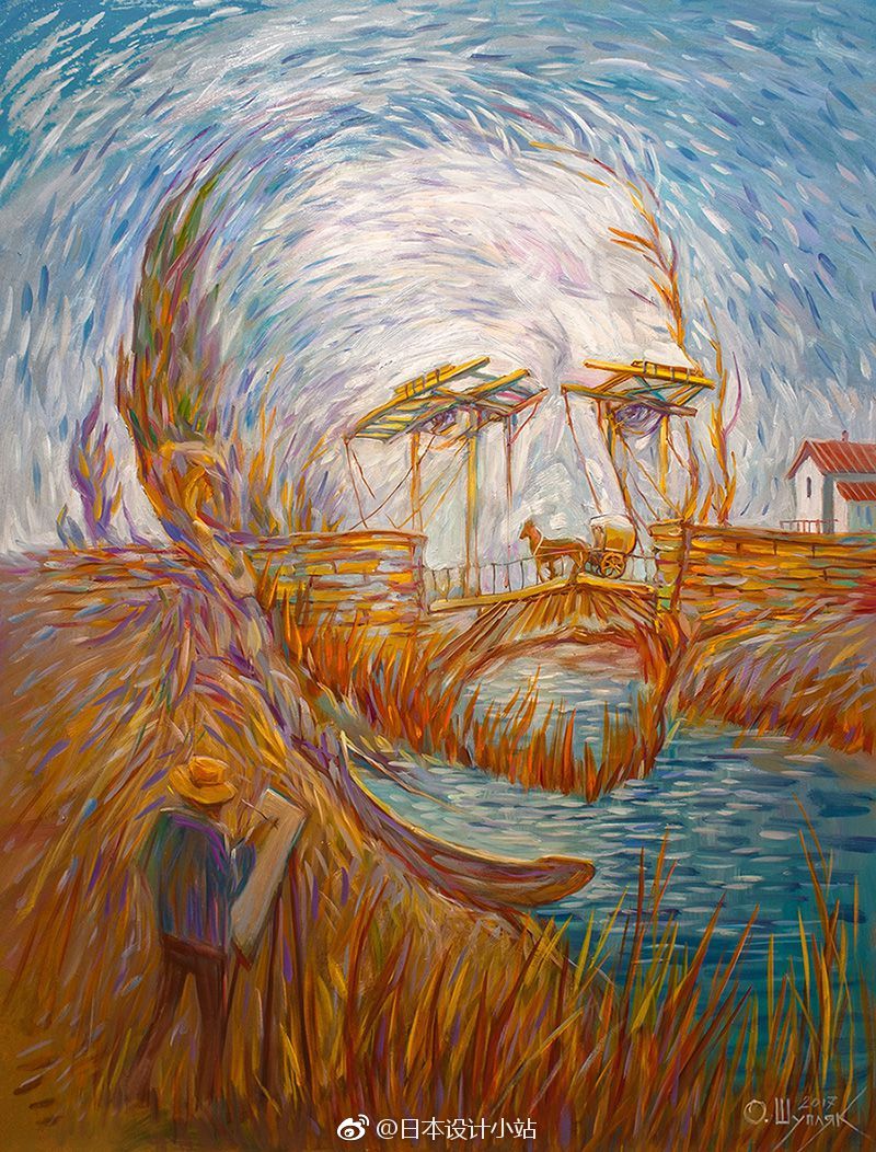 建筑师olegshuplyak隐藏在画作中的视错觉