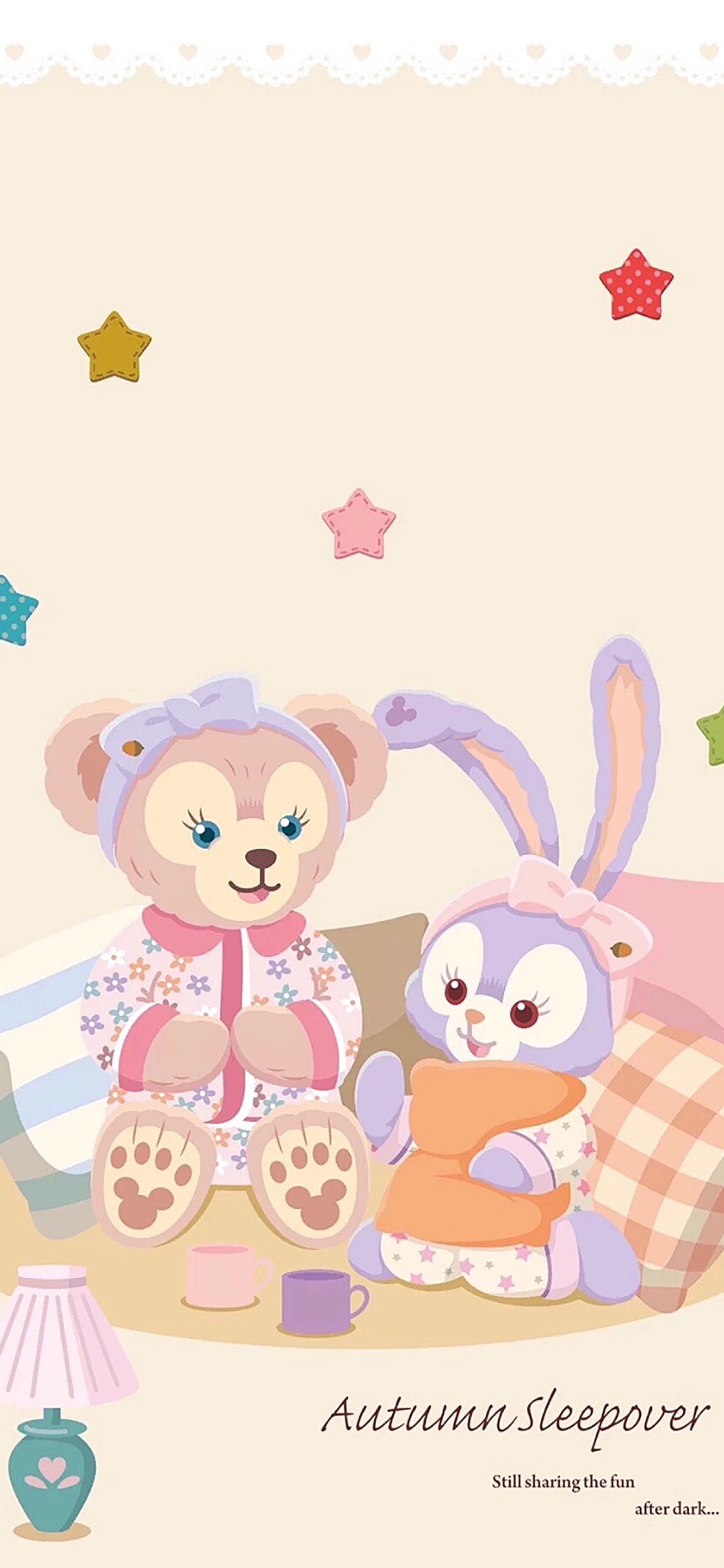 迪士尼芭蕾兔 达菲熊 手机壁纸