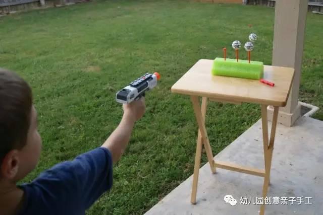 幼儿园亲子手工之玩教具,15种趣味射击游戏玩法,中大班适用!