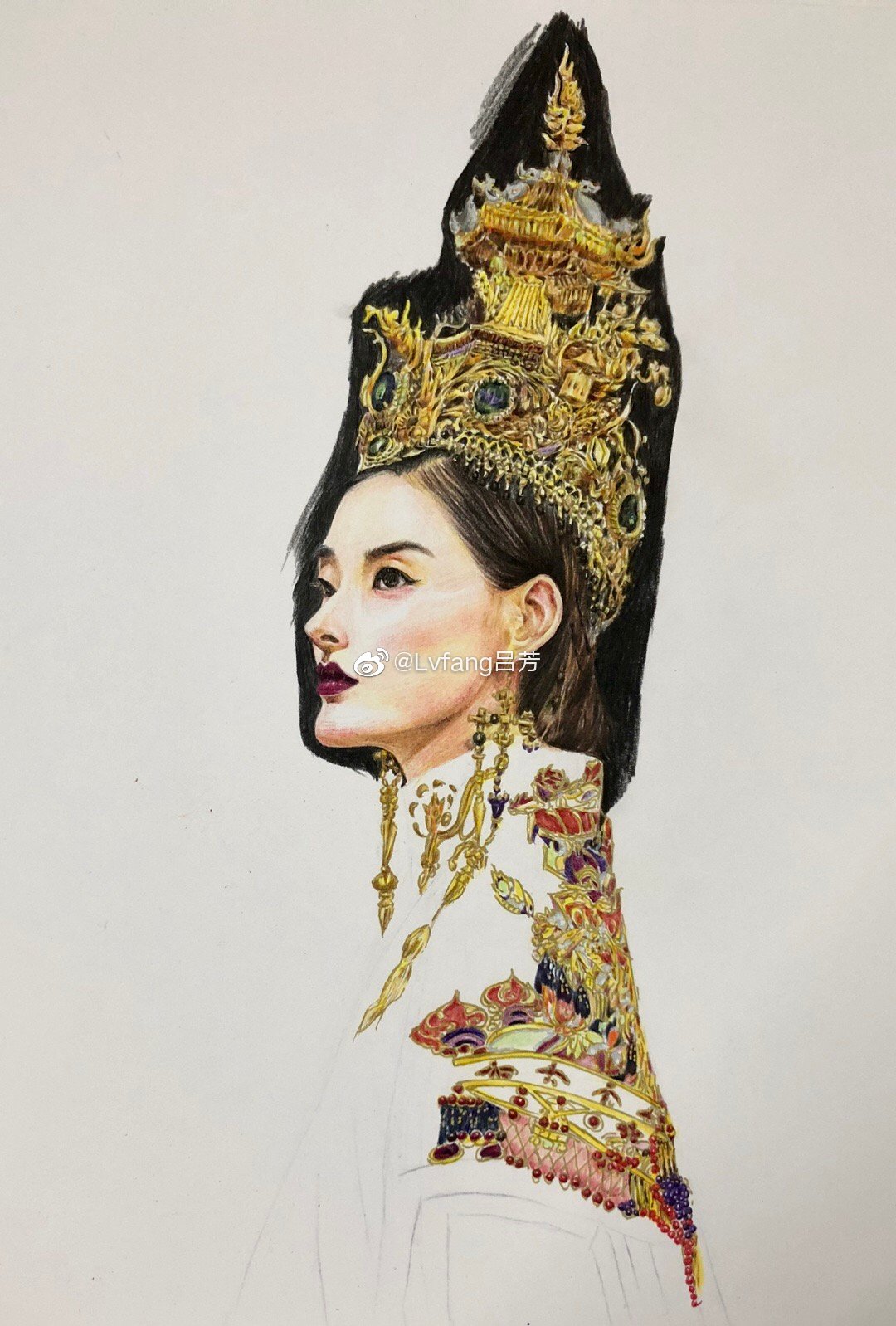 中国服装品牌盖娅传说heaven gaia  设计师@熊英xiur   服装手稿