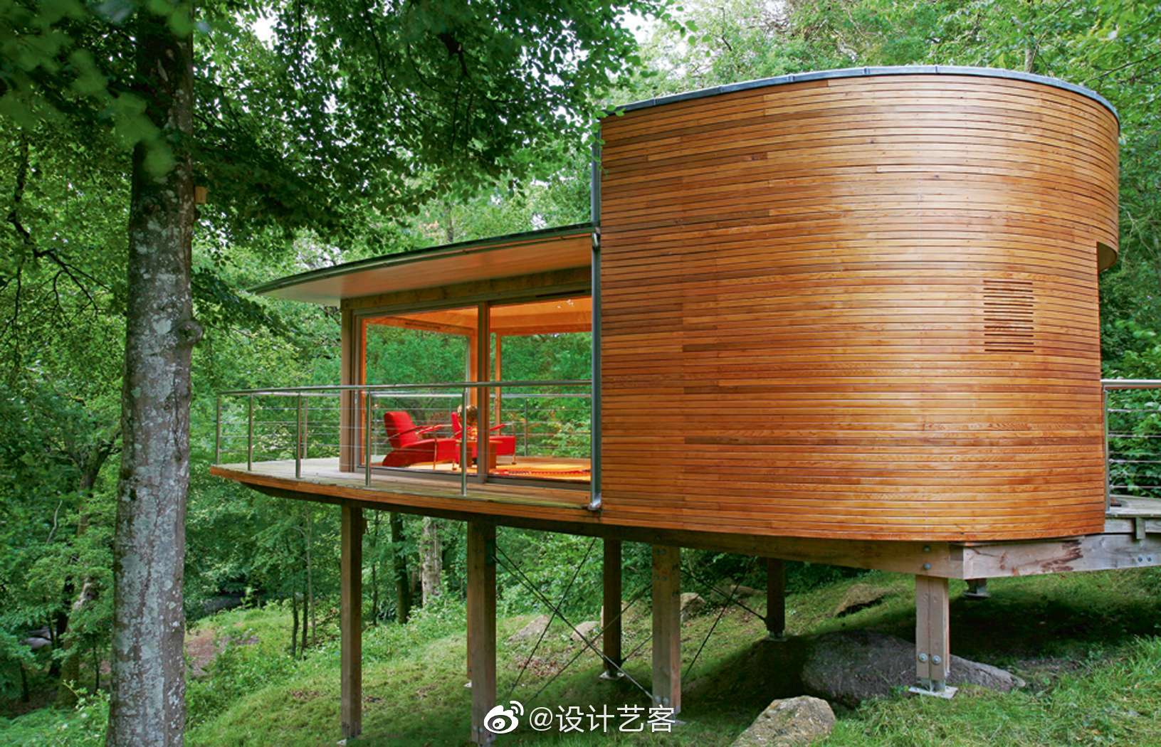 创意的小木屋,回归儿时的纯真.