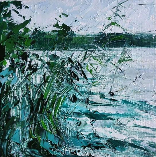 领略刮刀油画作品的魅力艺术家justynagaja