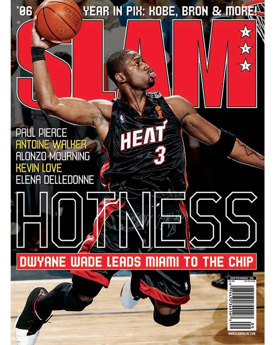 那些年韦德作为封面的《slam》杂志硬照写真.