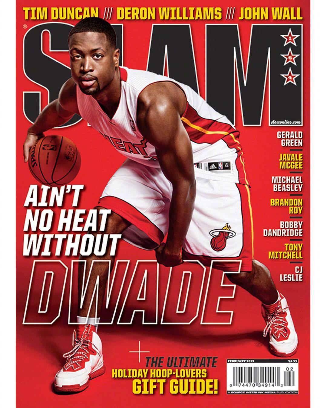 那些年韦德作为封面的《slam》杂志硬照写真.