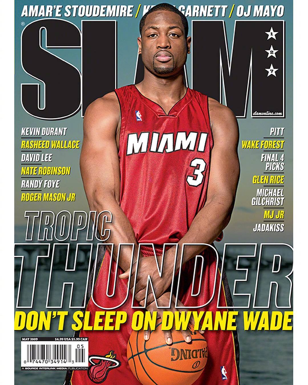 那些年韦德作为封面的《slam》杂志硬照写真.