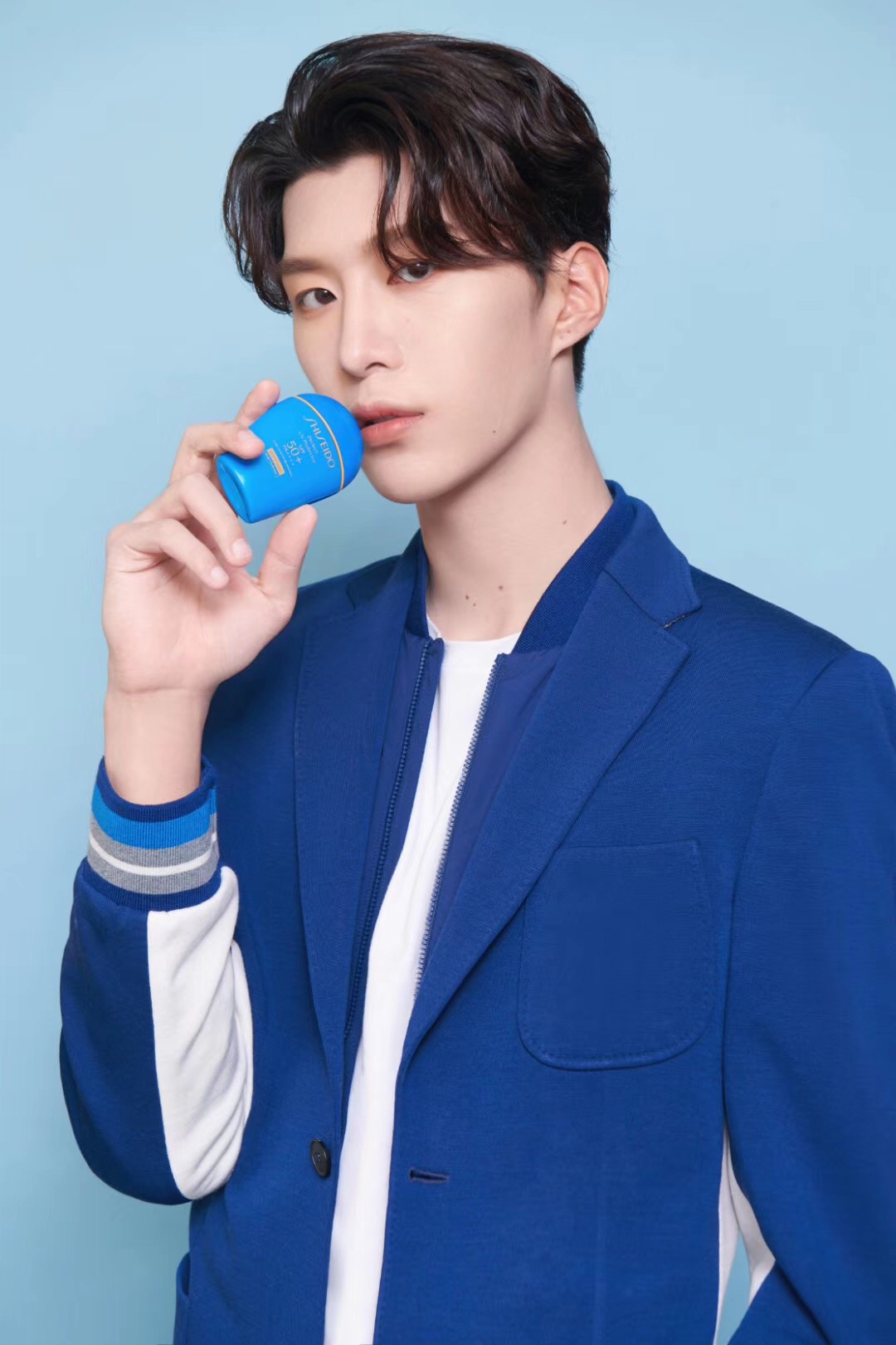 今日份蓝孩纸 作为资生堂活力代言人现身广州