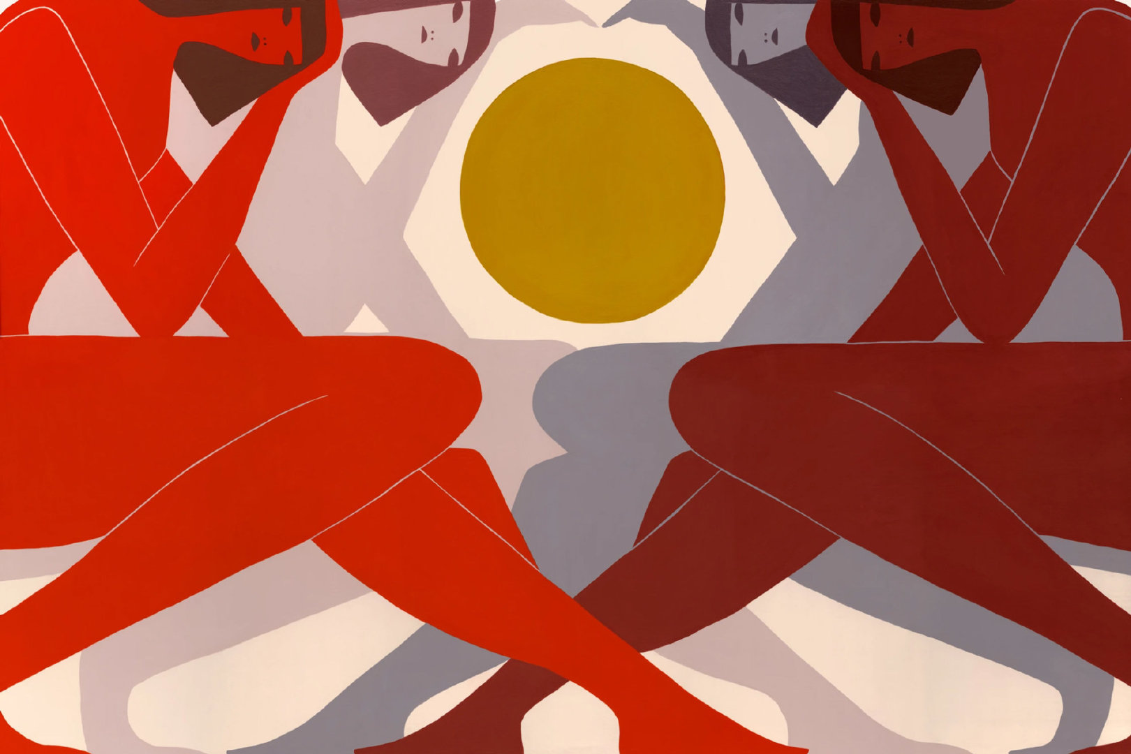 在极简主义女性人物绘画中探索仪式和自我发现的时刻美国插画师 lau