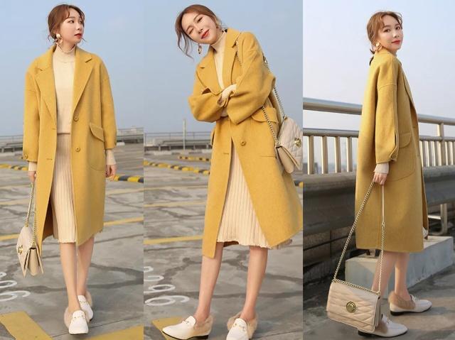 今年最不挑人的黄色大衣,学这4种搭配,穿上最美最显皮肤白!
