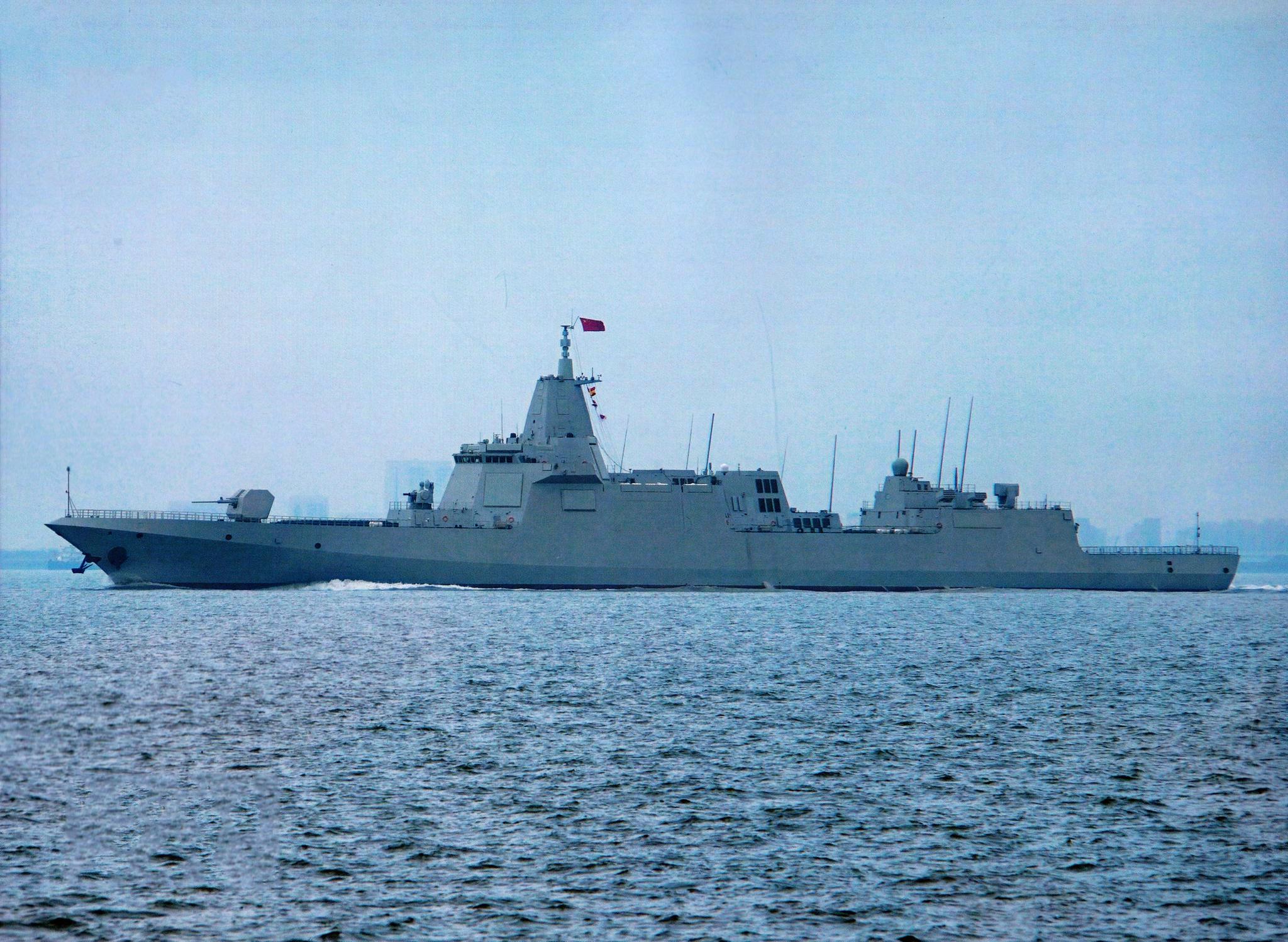 宁波威骏公司出品1200中国海军055导弹驱逐舰成品模型063580