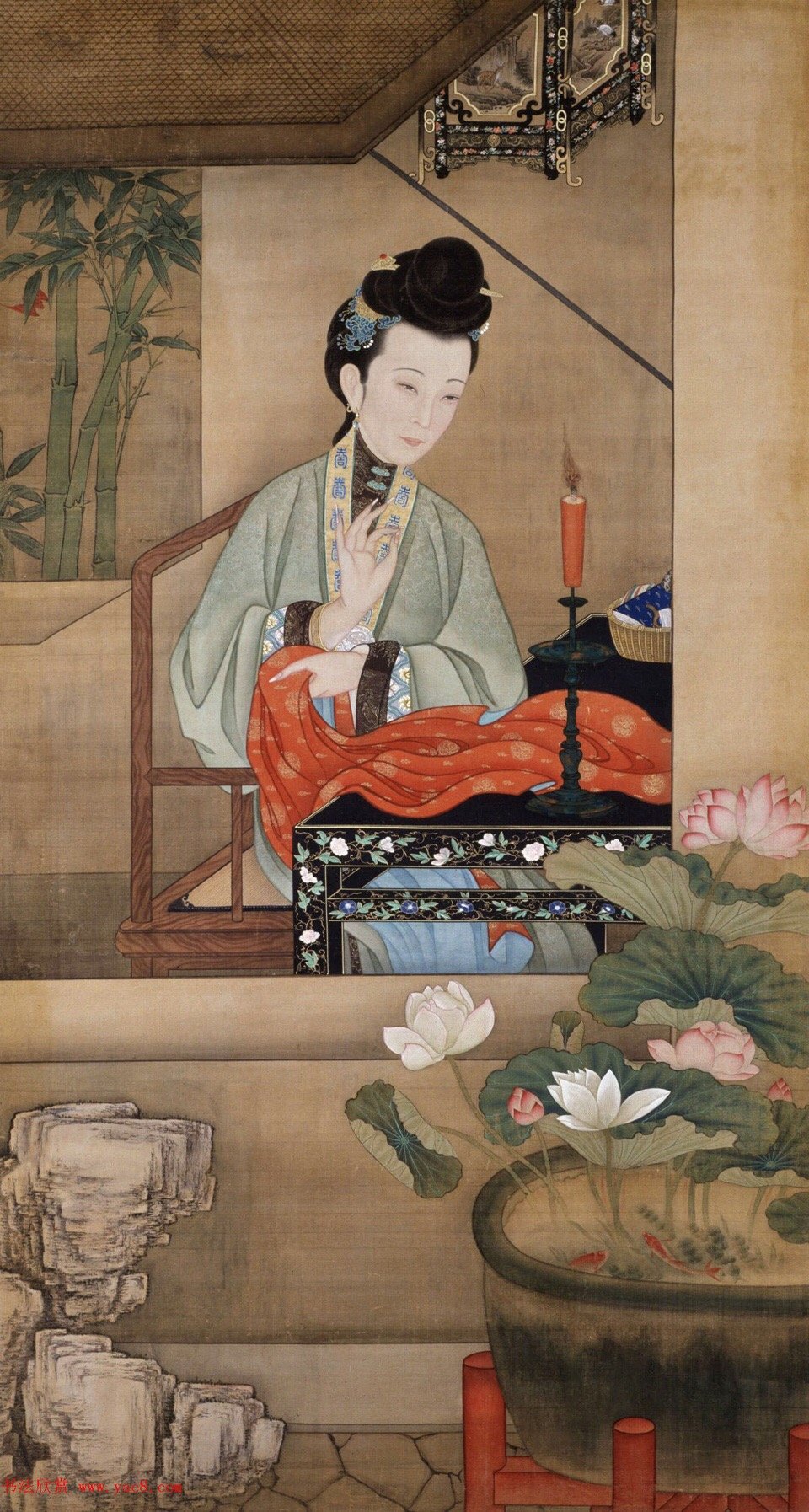 《十二美人图》故宫博物院藏