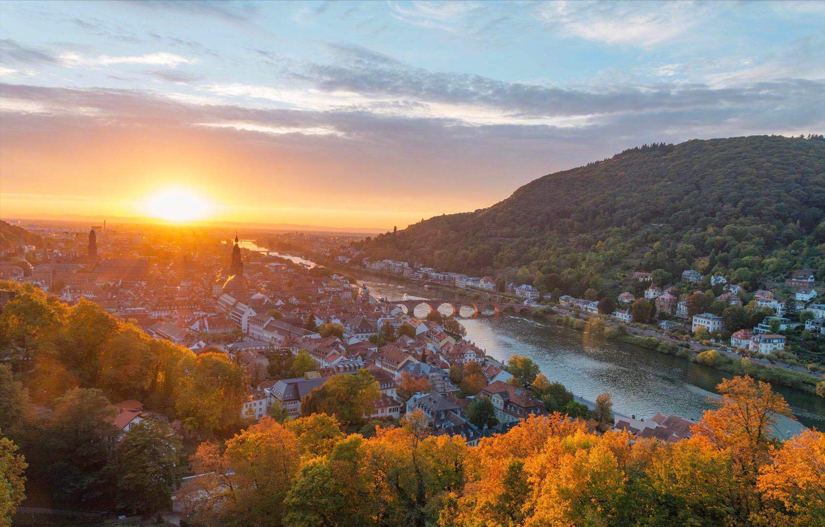 海德堡老城丨海德堡是诗人歌德"把心遗失的地方"