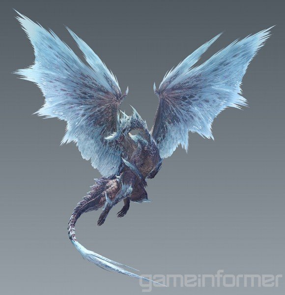 《怪物猎人:世界》冰原dlc "封面怪"冰咒龙 游戏截