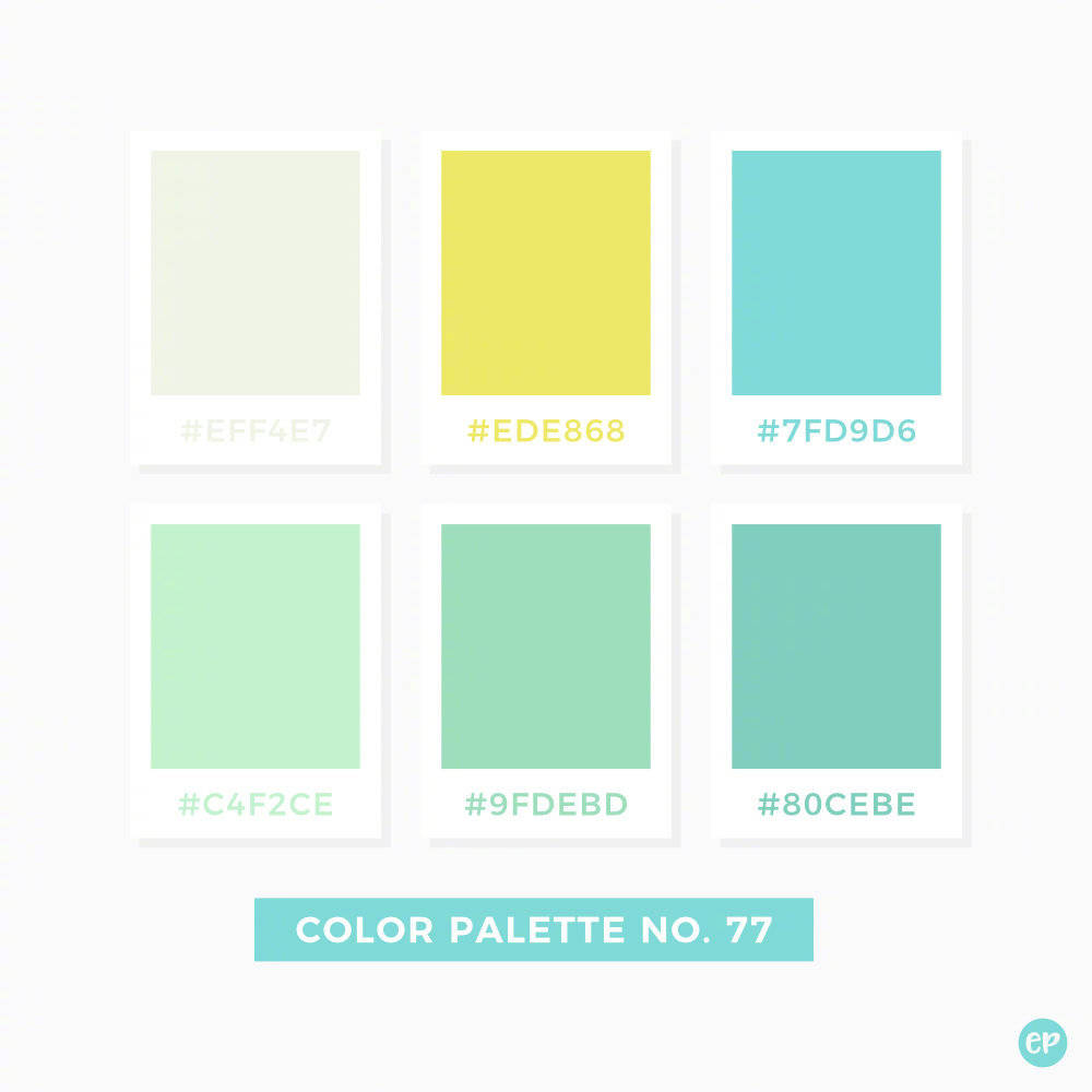 清新柔和的绿色配色方案,今年夏天的一抹绿就这么搭.