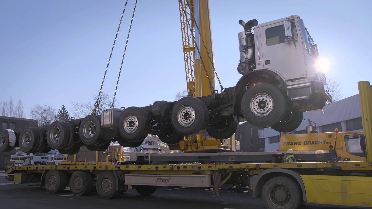 7桥65米,施维英最长臂架泵车,一小时泵送混凝土162m