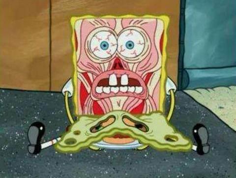 海绵宝宝令人毛骨悚然四处镜头网友不能给小朋友看