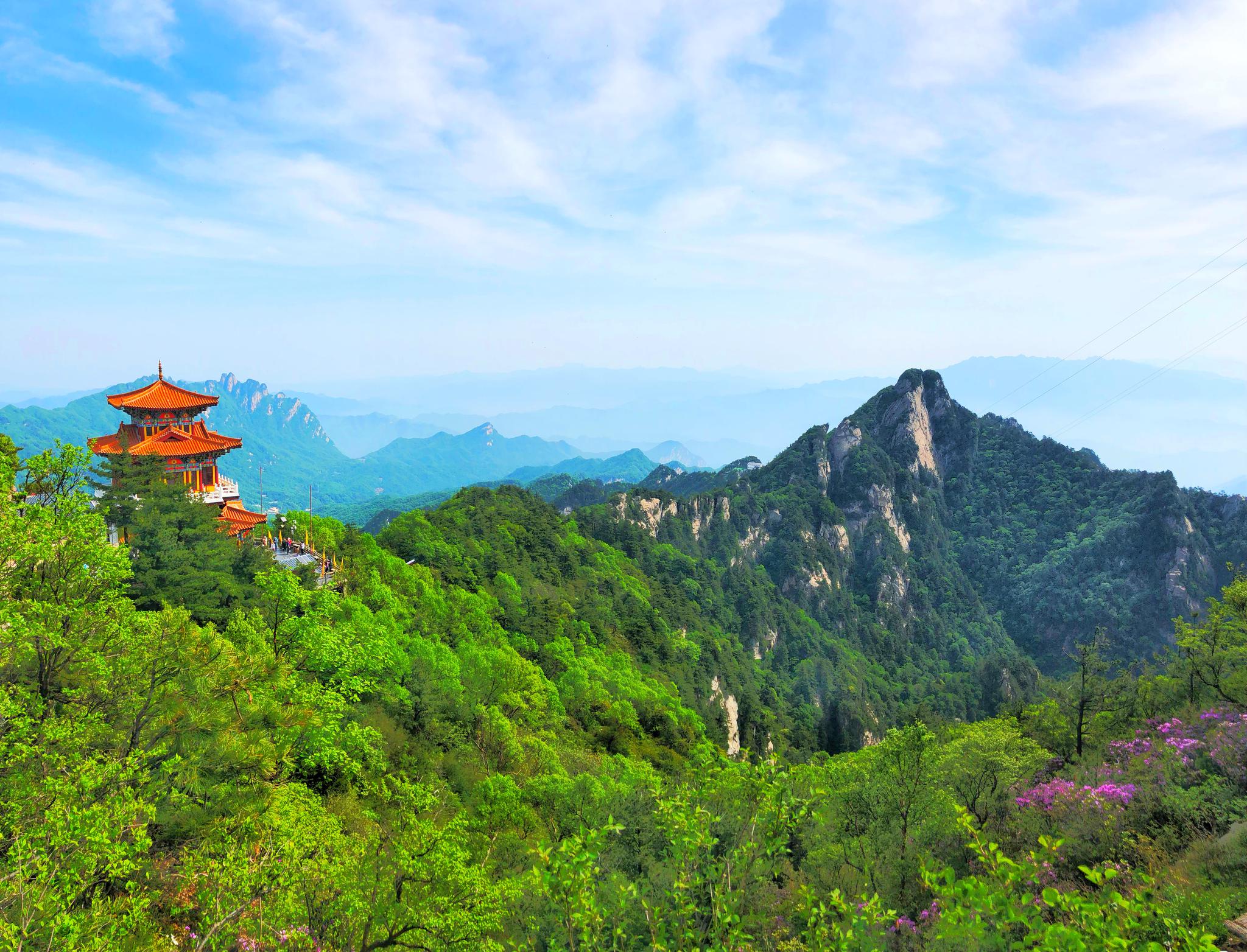 洛陽白雲山的風景完全超乎我的想象層巒疊嶂群峰競秀