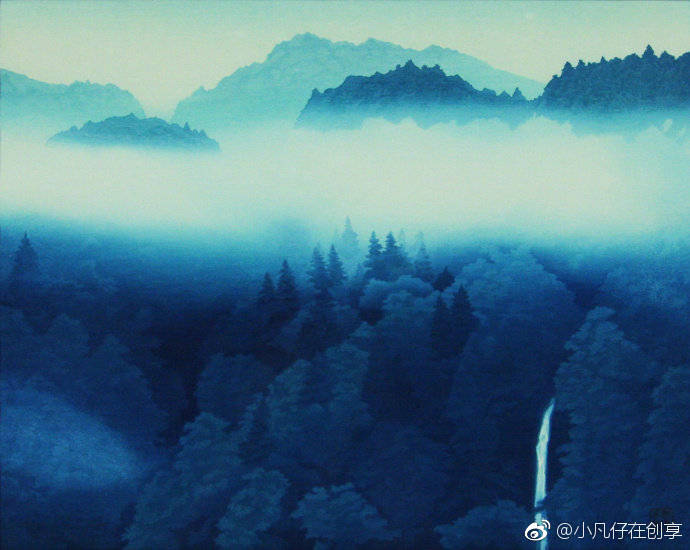 青色风景 东山魁夷 青色风景 东山魁夷