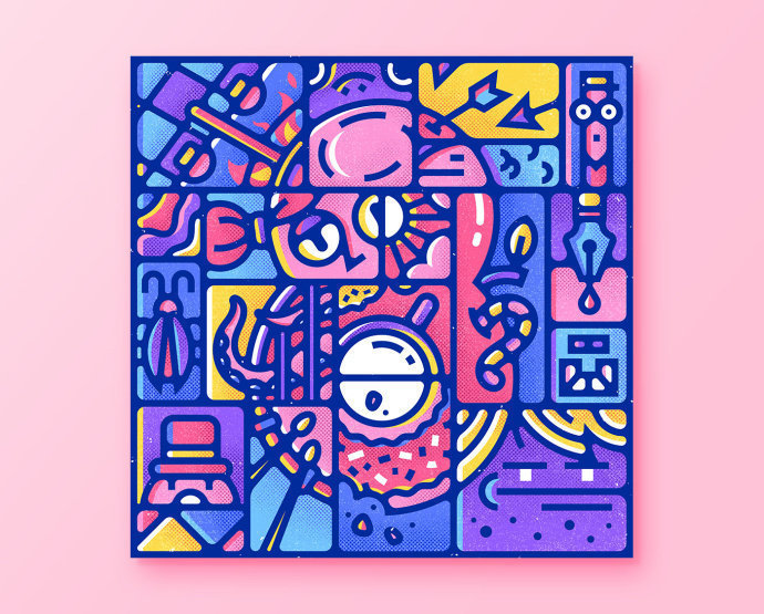 图形设计中的隐藏数字enisaurus